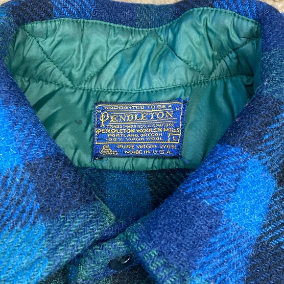 Vintage Pendleton 100% wool thick shirt/jacket large - Picture 3 of 4